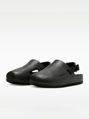 Nike Women’s Calm Mule Black Slip-On Clog with Heel Strap